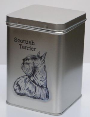 Tin scottie dog